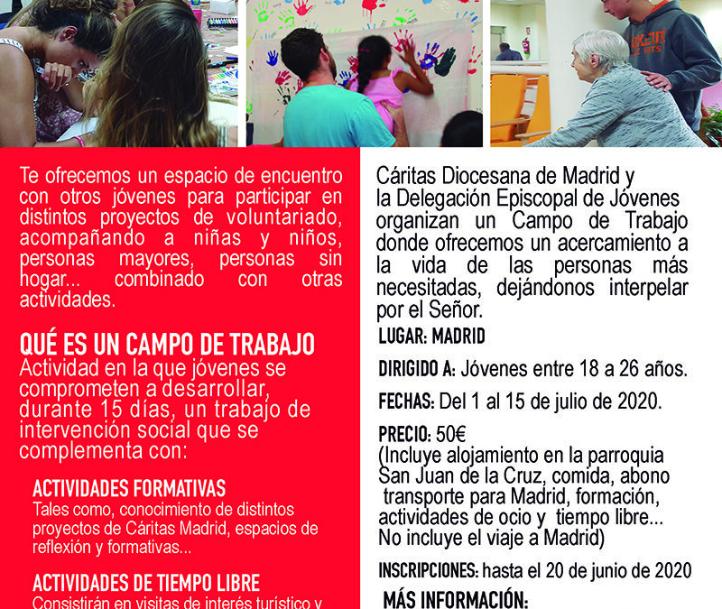 Campo de trabajo con Cáritas